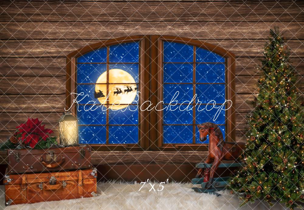 Kate Weihnachtsbaum Weihnachten Santa Hintergrund für die Fotografie Entworfen von Lisa Granden - Kate Backdrop.de