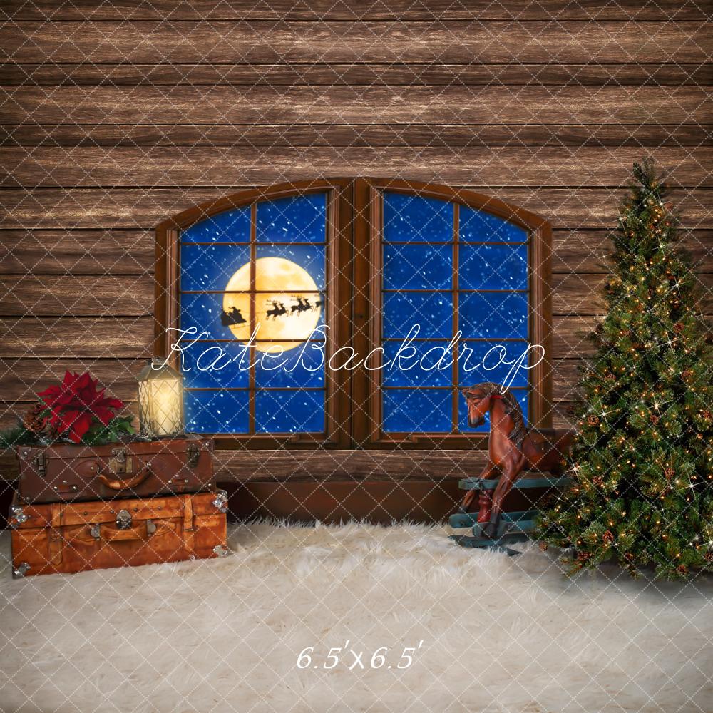 Kate Weihnachtsbaum Weihnachten Santa Hintergrund für die Fotografie Entworfen von Lisa Granden - Kate Backdrop.de