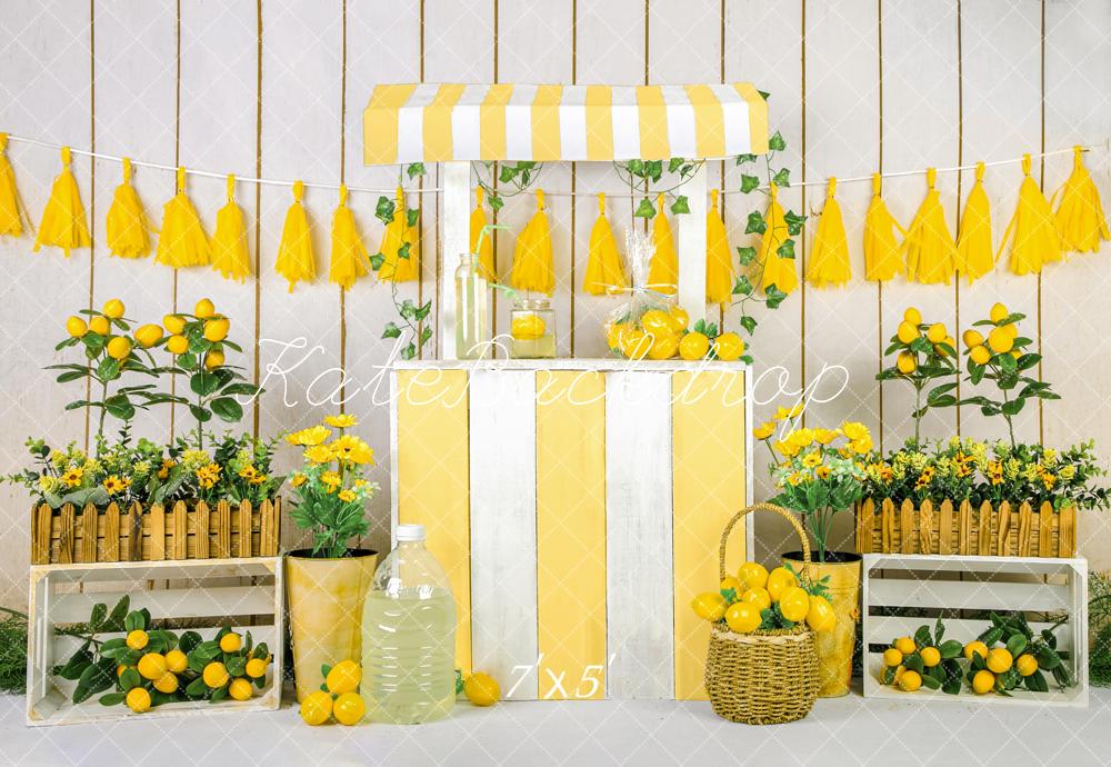 Kate Sommer Lemonade Store Hintergrund Entworfen von Jia Chan Photography - Kate Backdrop.de