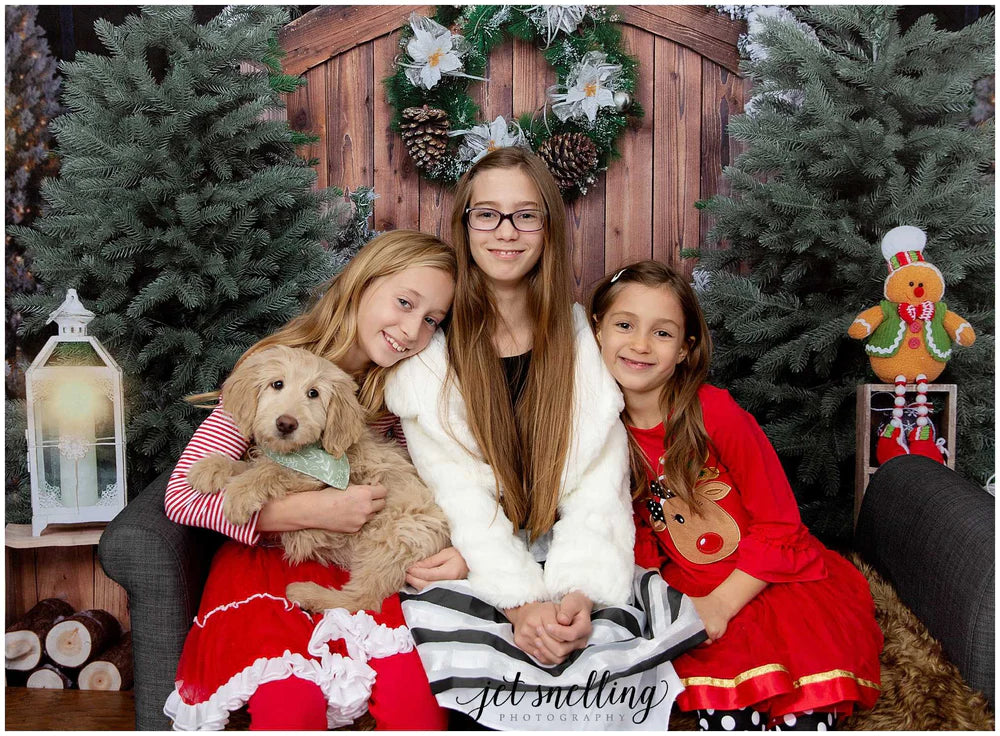 Kate Weihnachten Hintergrund Scheunentor von Emetselch - Kate Backdrop.de