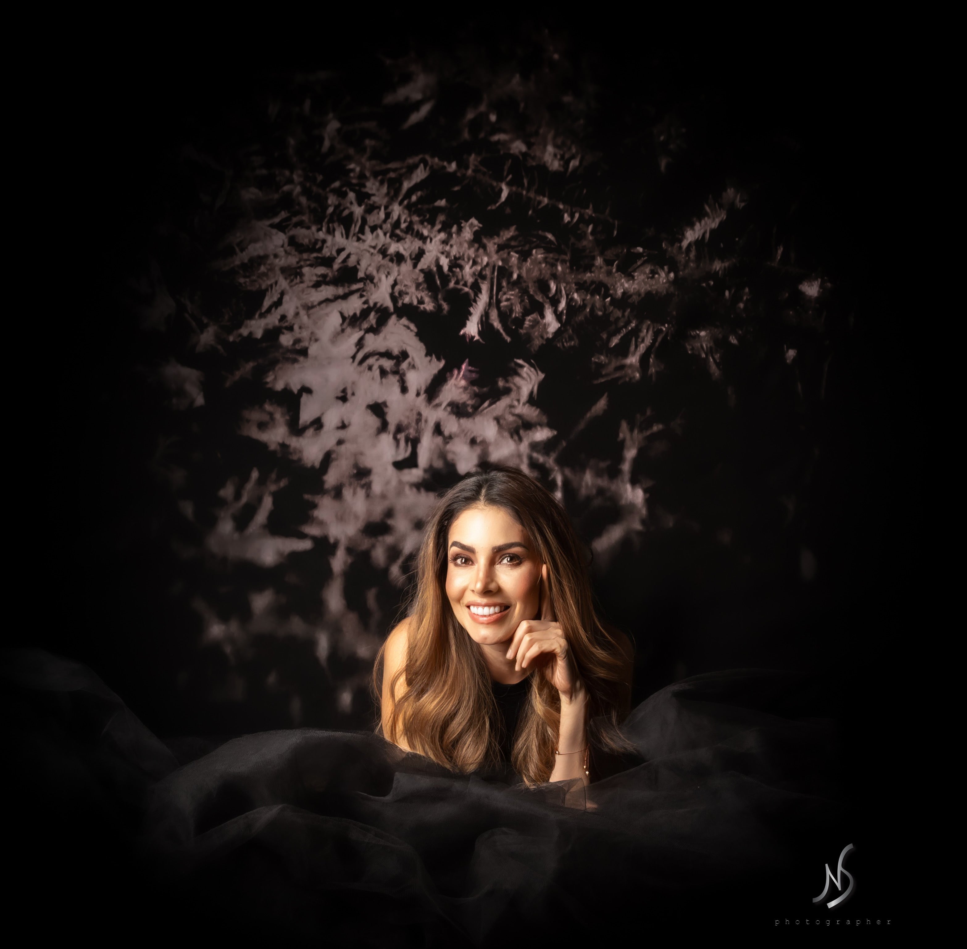 Kate Abstrakter schwarzer Hintergrund - Kate Backdrop.de