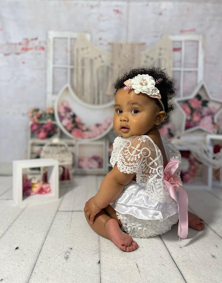 Kate Cake Smash Geburtstag Hintergrund Blumen für die Fotografie - Kate Backdrop.de