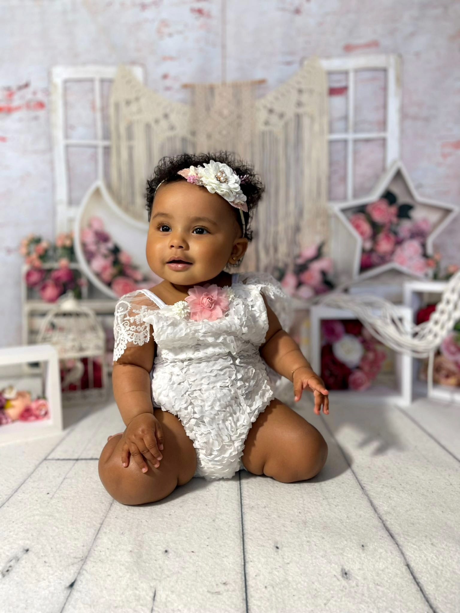 Kate Cake Smash Geburtstag Hintergrund Blumen für die Fotografie - Kate Backdrop.de