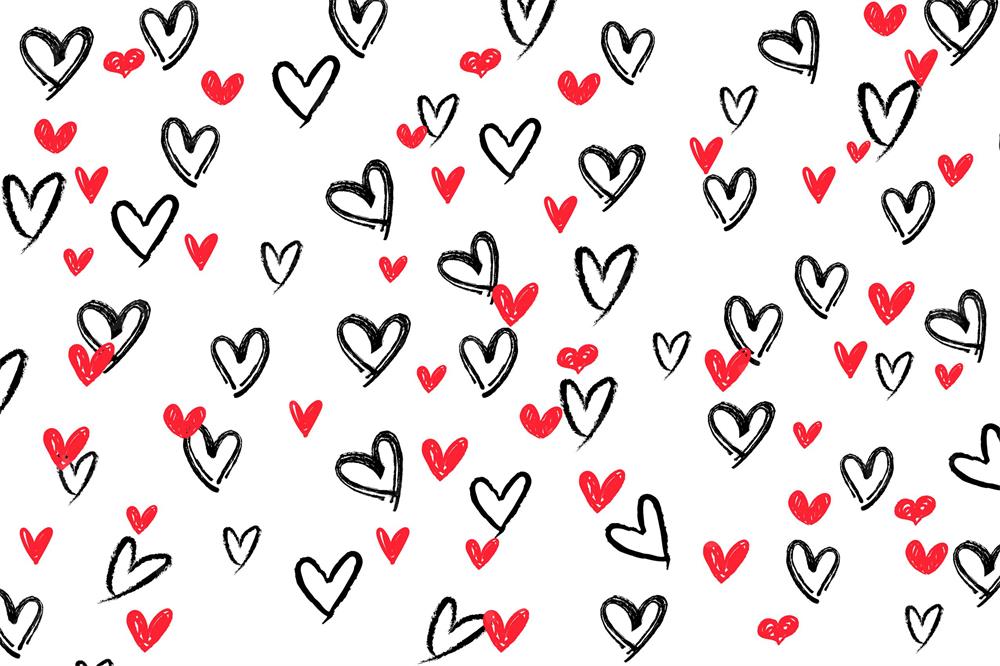 Kate Valentinstag Weiß Fleece Hintergrund - Kate Backdrop.de