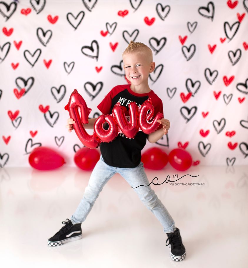 Kate Valentinstag Weiß Fleece Hintergrund - Kate Backdrop.de