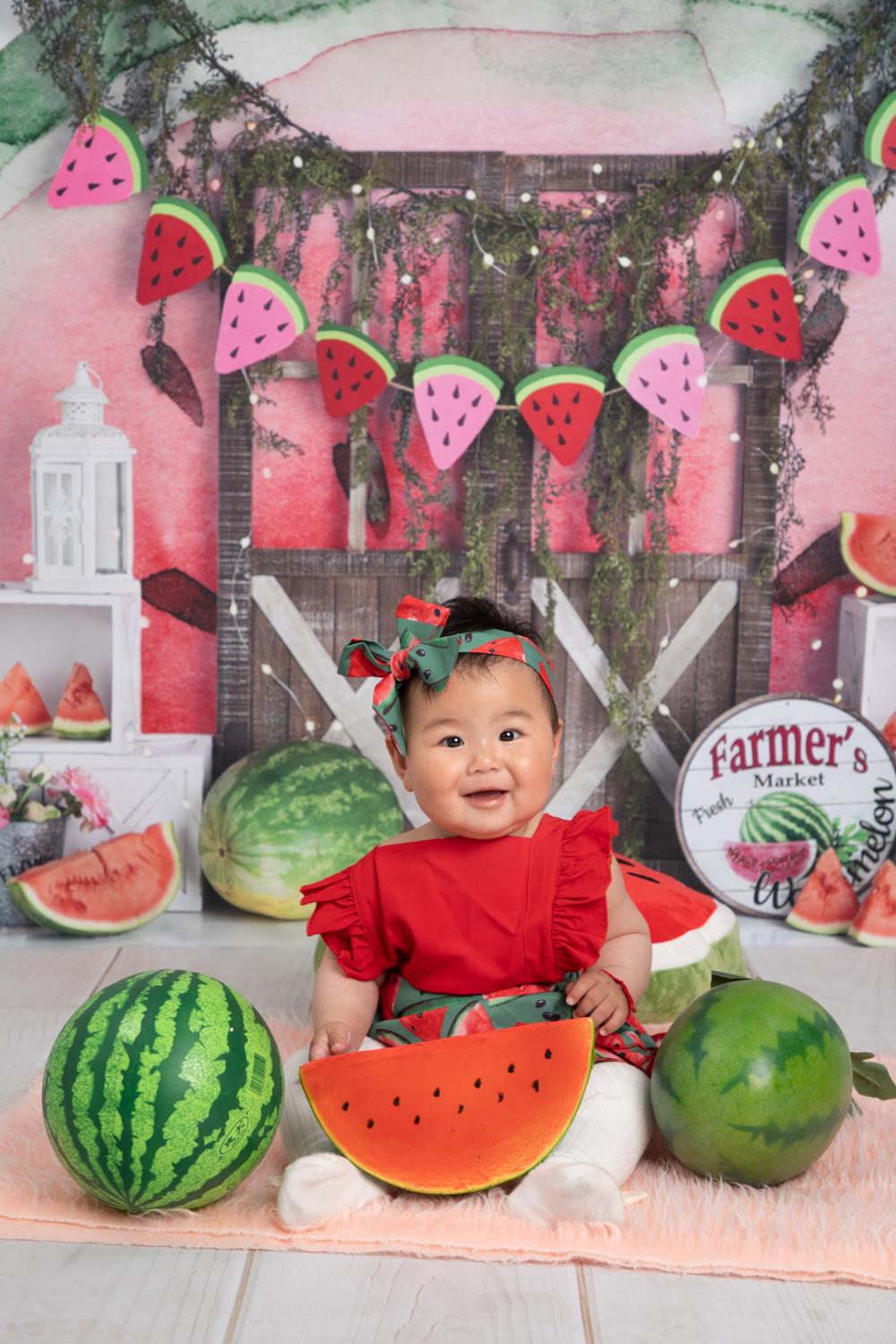 Kate Wassermelonen Geburtstag Hintergrund von Mandy Ringe Photography - Kate Backdrop.de