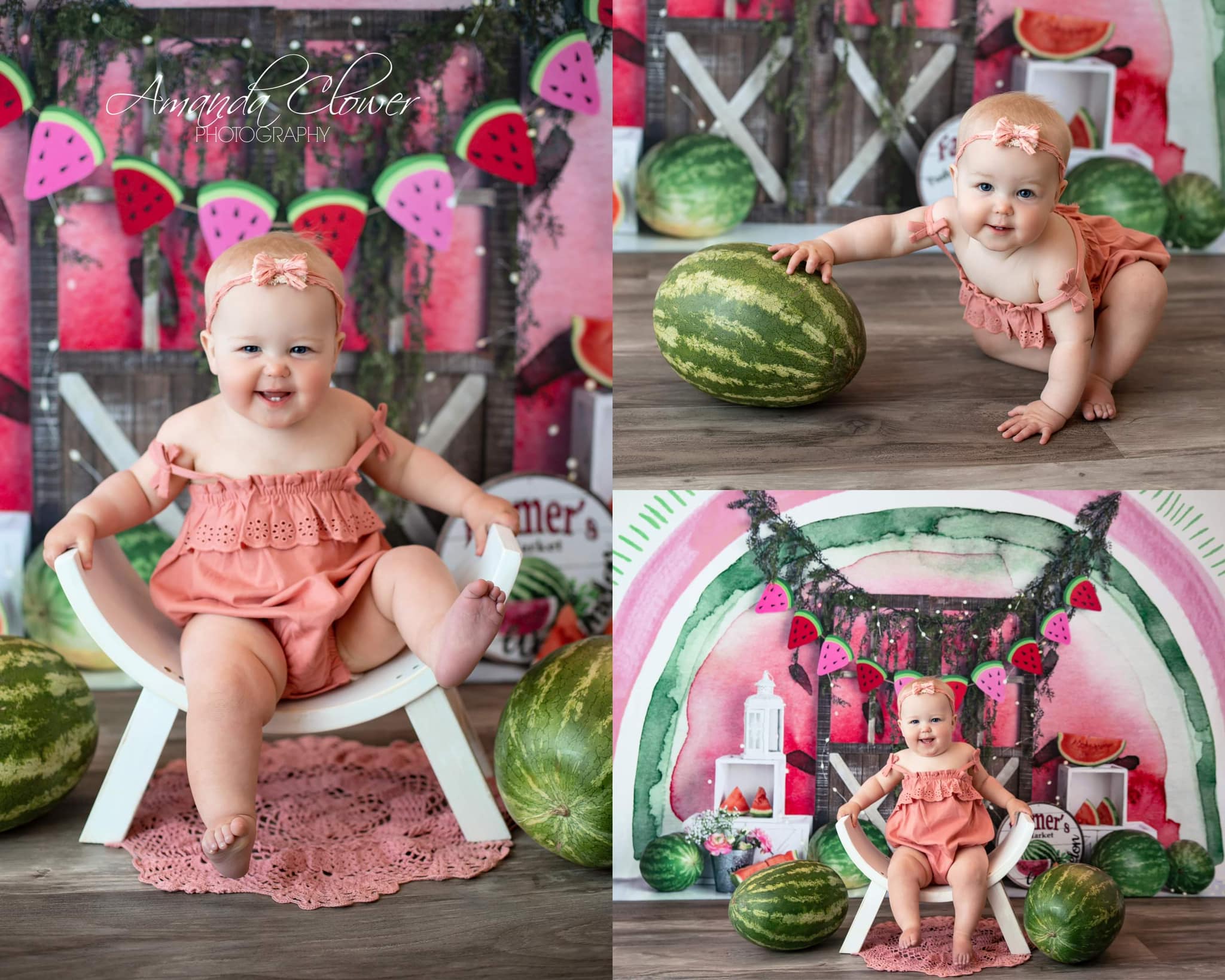 Kate Wassermelonen Geburtstag Hintergrund von Mandy Ringe Photography - Kate Backdrop.de