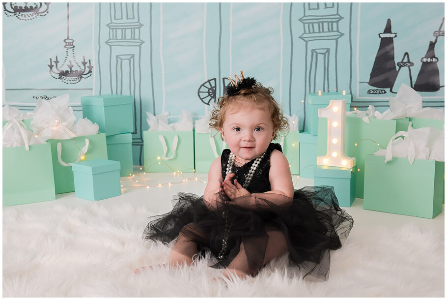 Kate Einkaufsbummel Ladenfront Fleece Hintergrund Entworfen von Mandy Ringe - Kate Backdrop.de