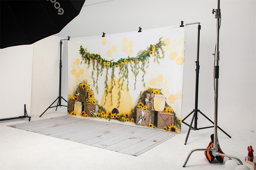 Kate Sommer Honigbiene Hintergrund für Fotografie von Megan Leigh Photography - Kate Backdrop.de