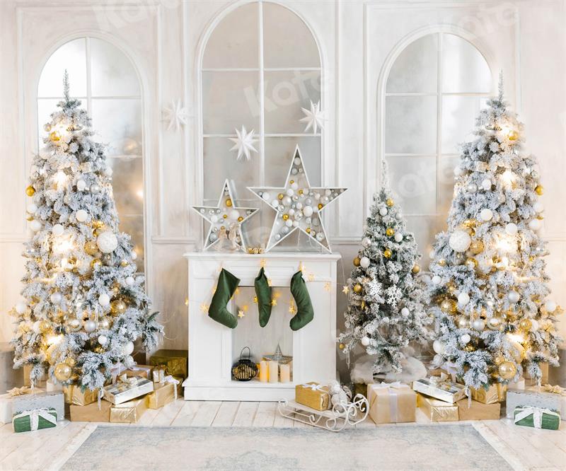 Kate Weihnachten Socken Kamin Fenster Hintergründe für Fotografie - Kate Backdrop.de