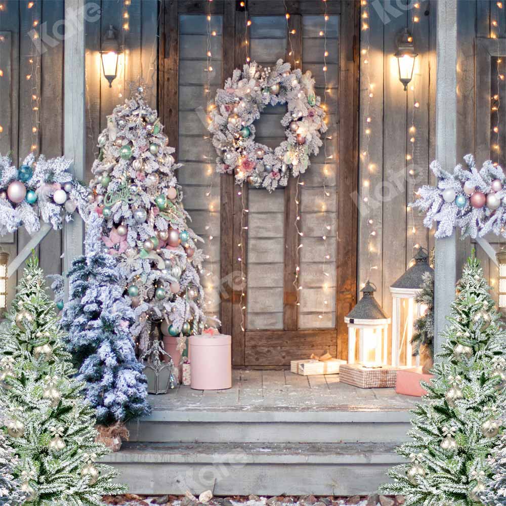 Kate Weihnachten Tür Hintergrund Weihnachtsbaum von Chain Photography - Kate Backdrop.de