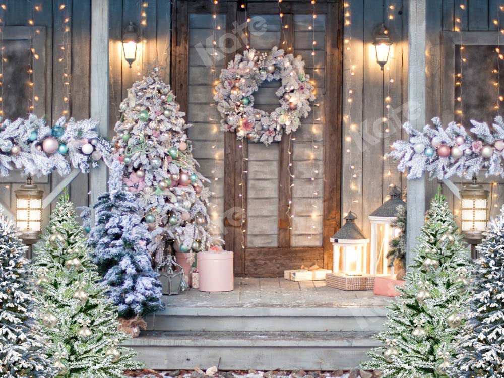 Kate Weihnachten Tür Hintergrund Weihnachtsbaum von Chain Photography - Kate Backdrop.de