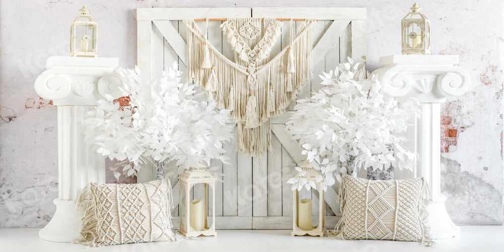 Kate Weißer Boho Tür Hintergrund von Emetselch - Kate Backdrop.de