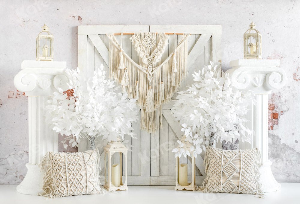 Kate Weißer Boho Tür Hintergrund von Emetselch - Kate Backdrop.de