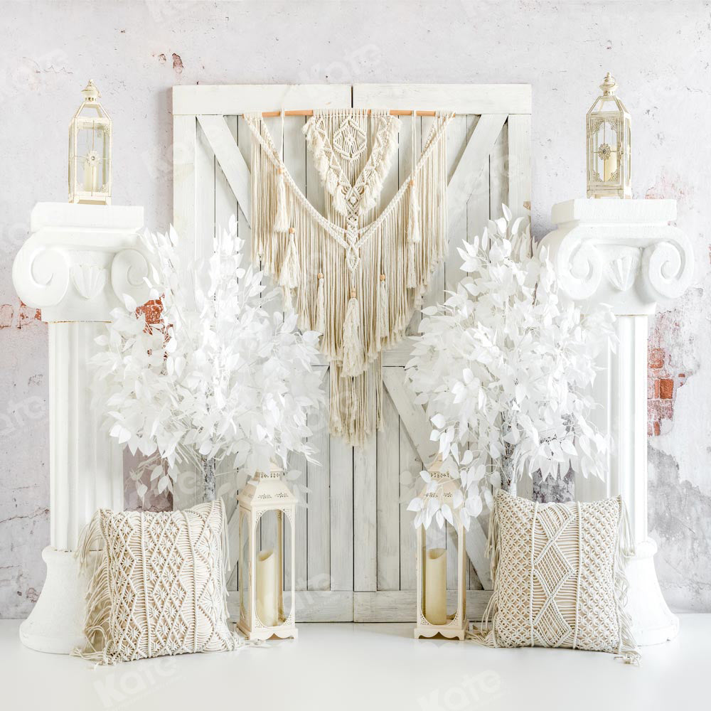 Kate Weißer Boho Tür Hintergrund von Emetselch - Kate Backdrop.de