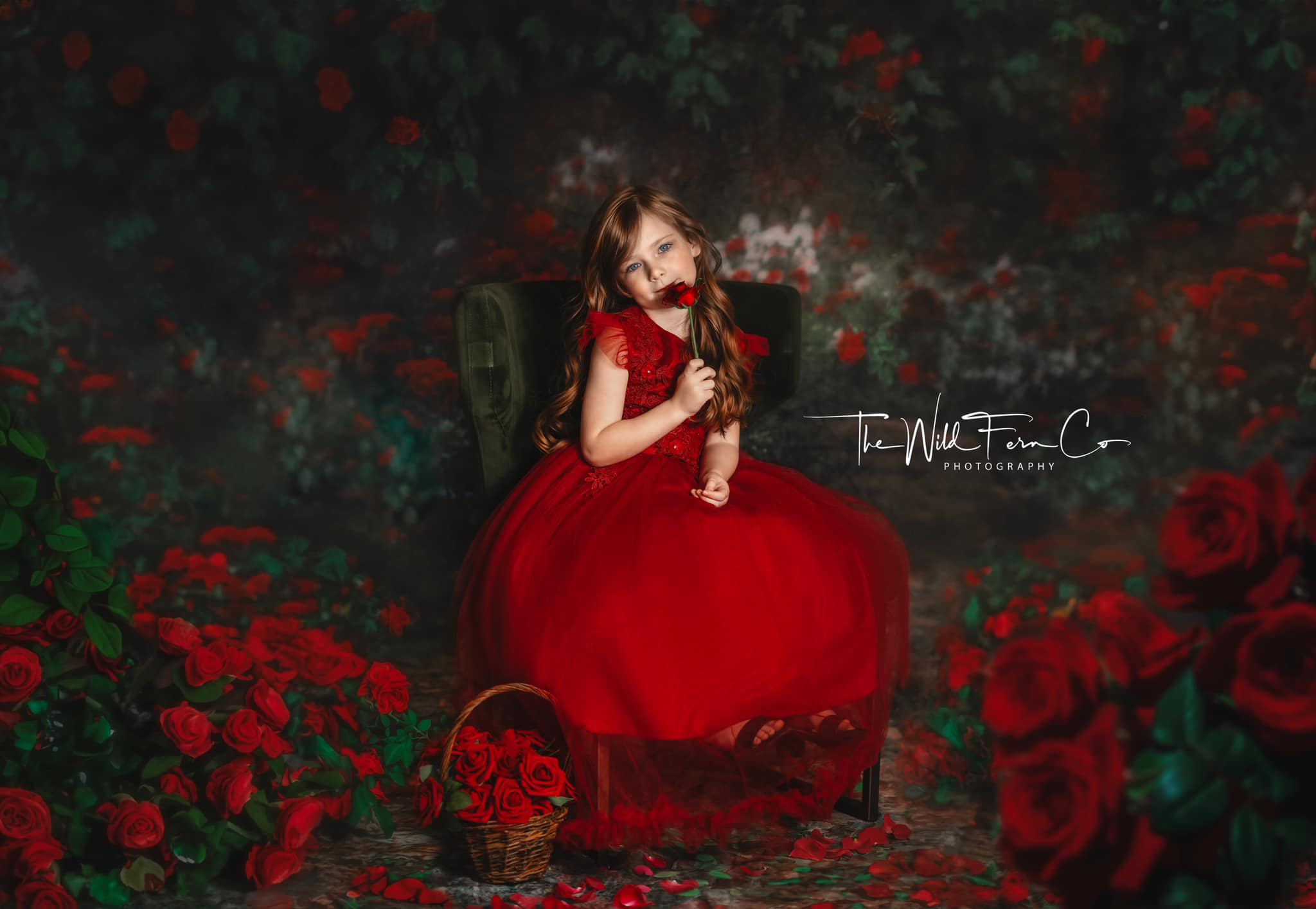 Kate Valentinstag Hintergrund Retro Blumen Garten für Fotografie - Kate Backdrop.de