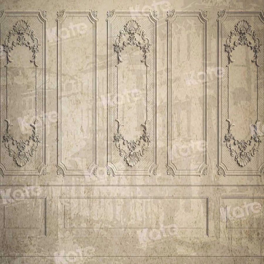 Kate Retro Vintage Wand Beige Hintergrund von Chain Photography - Kate Backdrop.de