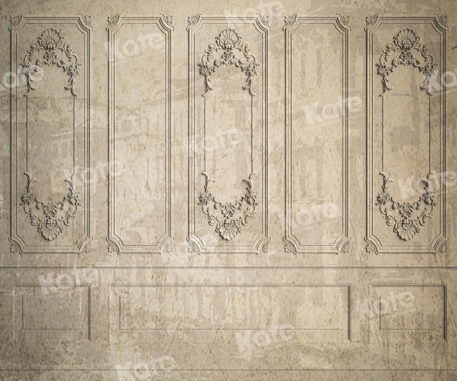 Kate Retro Vintage Wand Beige Hintergrund von Chain Photography - Kate Backdrop.de