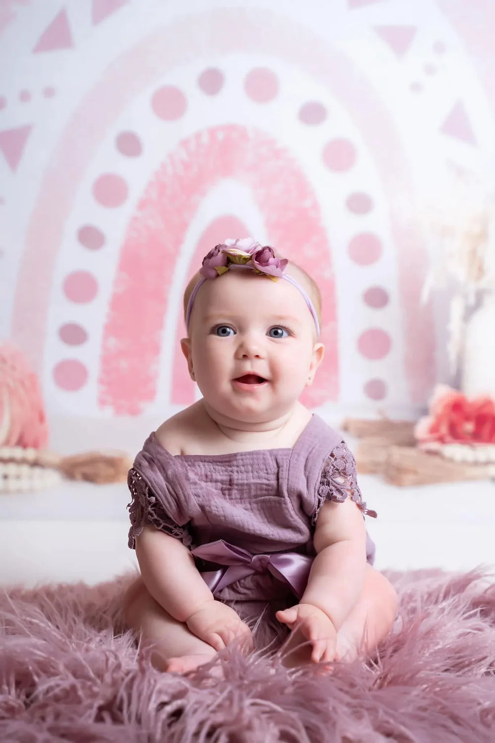 Kate Regenbogen-Boho-Hintergrund von Ashley Paul - Kate Backdrop.de