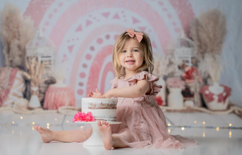 Kate Regenbogen-Boho-Hintergrund von Ashley Paul - Kate Backdrop.de