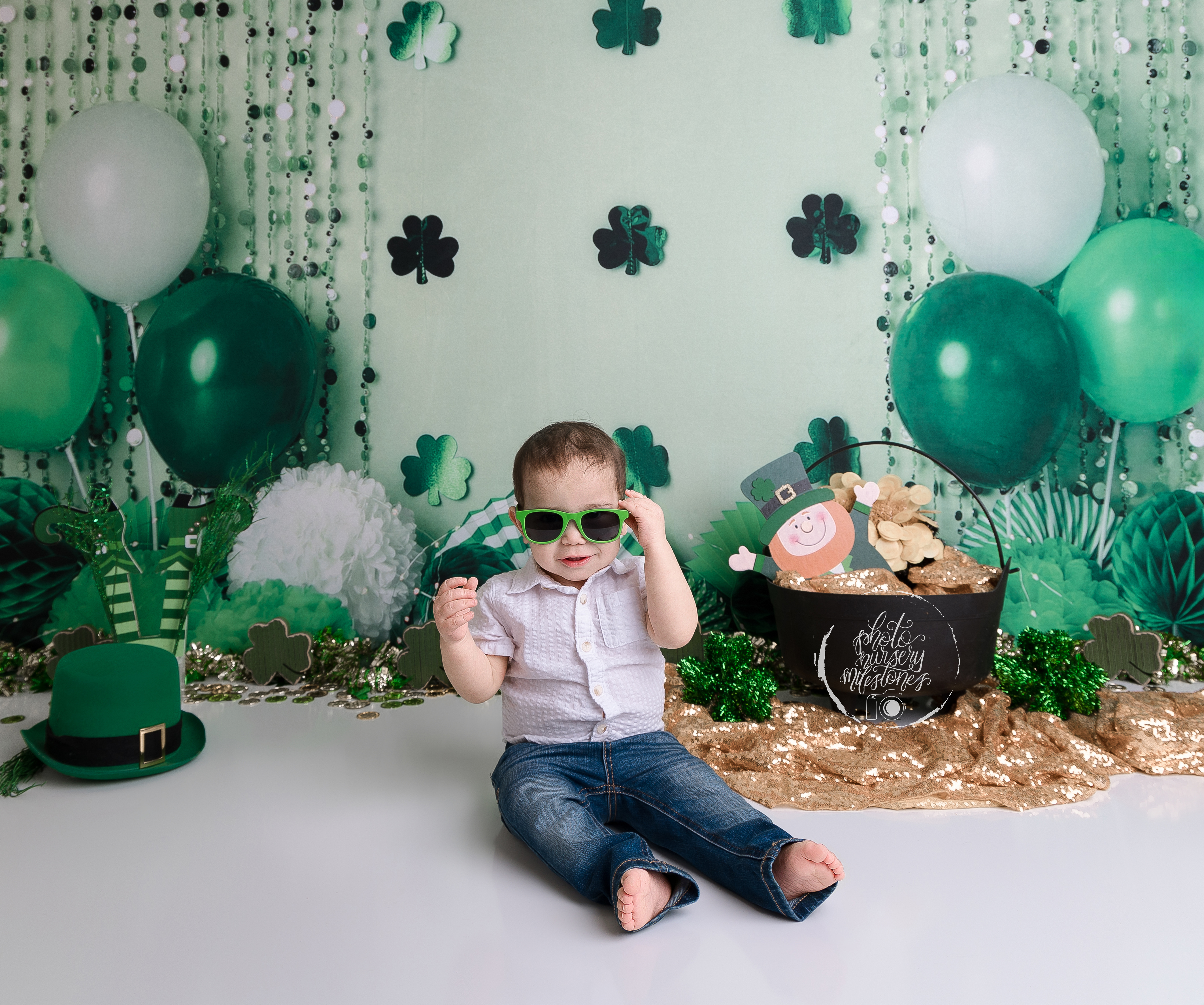 Kate St. Patrick's Day Kleeblatt Party Kulisse von Mandy Ringe Photography - Kate Backdrop.de