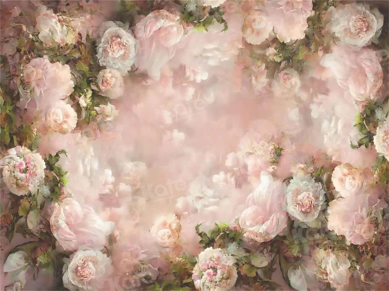 Kate Rosa Floral Fine Art Hintergrund für Fotografie - Kate Backdrop.de