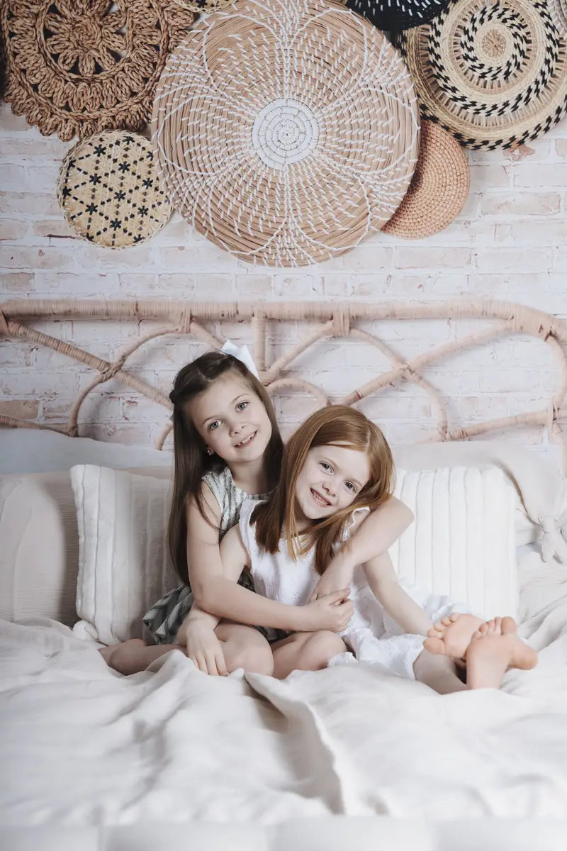 Kate Boho Kopfteil mit Körben als Hintergrund von Mandy Ringe Photography - Kate Backdrop.de