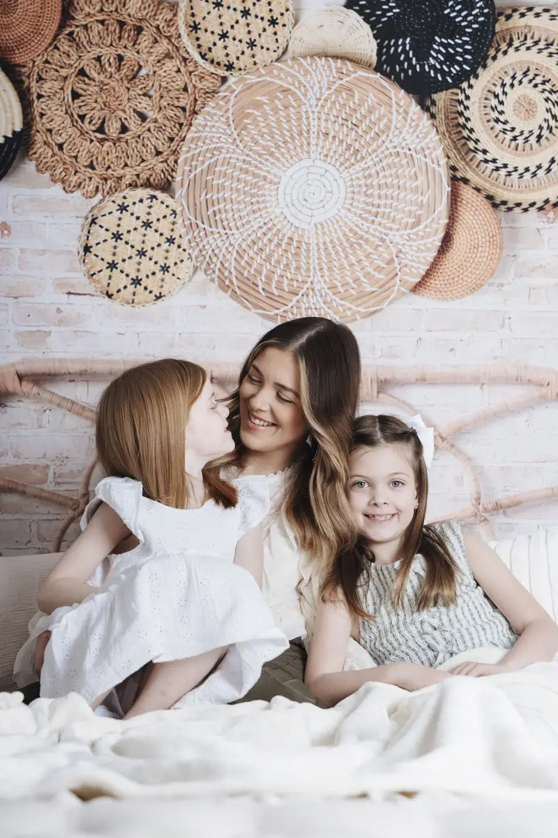 Kate Boho Kopfteil mit Körben als Hintergrund von Mandy Ringe Photography - Kate Backdrop.de