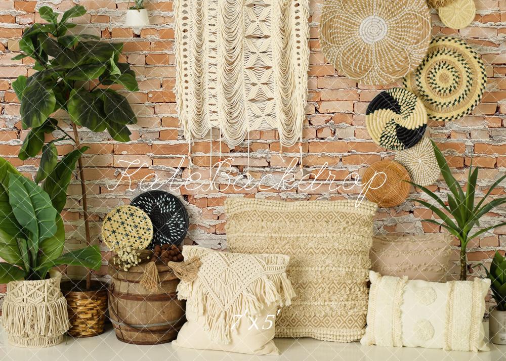 Kate Südwestlicher Boho-Makrame-Wandhintergrund von Mandy Ringe Photography - Kate Backdrop.de
