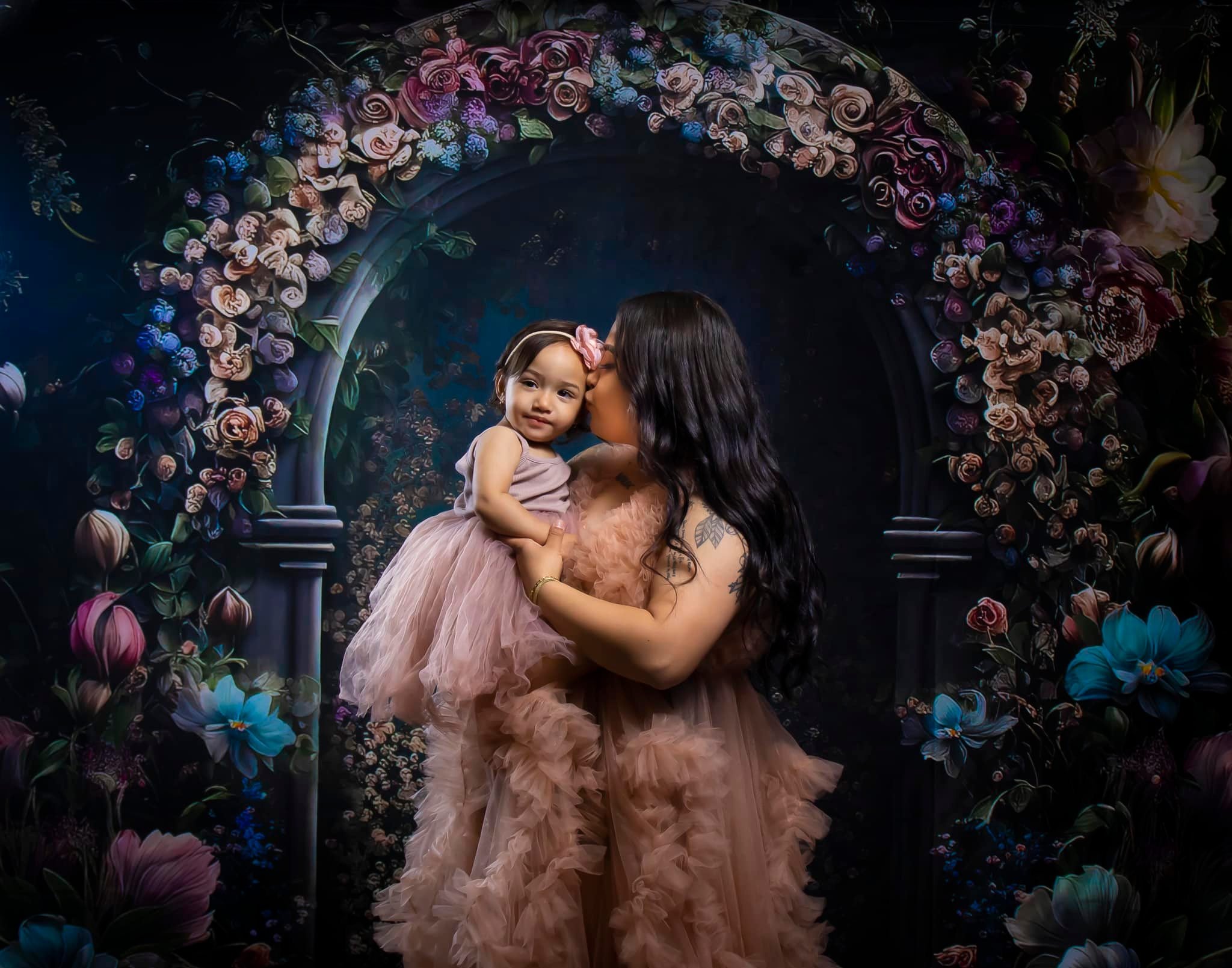 Kate Frühling Floral Bogen Tor Hintergrund von Mini MakeBelieve - Kate Backdrop.de