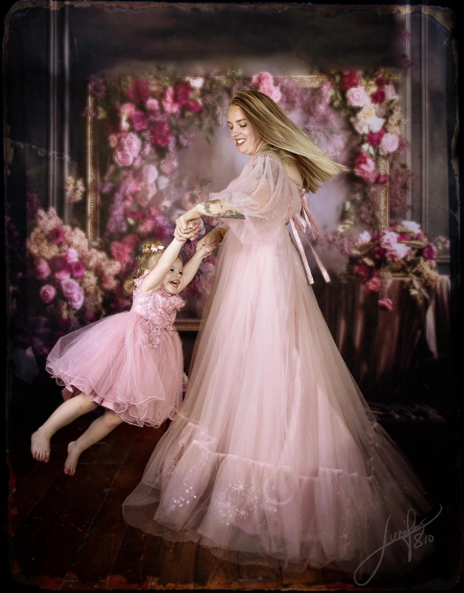 Kate Painterly Fine Art Purple Floral Zimmer Geburtstag Hochzeit Feier Hintergrund von Mini MakeBelieve - Kate Backdrop.de