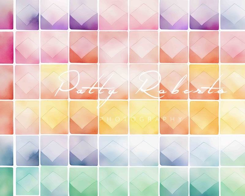 Kate Buntes Chaos Cake Smash Hintergrund von Patty Roberts - Kate Backdrop.de