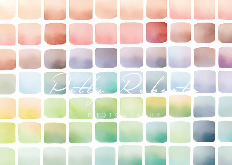 Kate Regenbogen Palette Cake Smash Hintergrund von Patty Roberts - Kate Backdrop.de