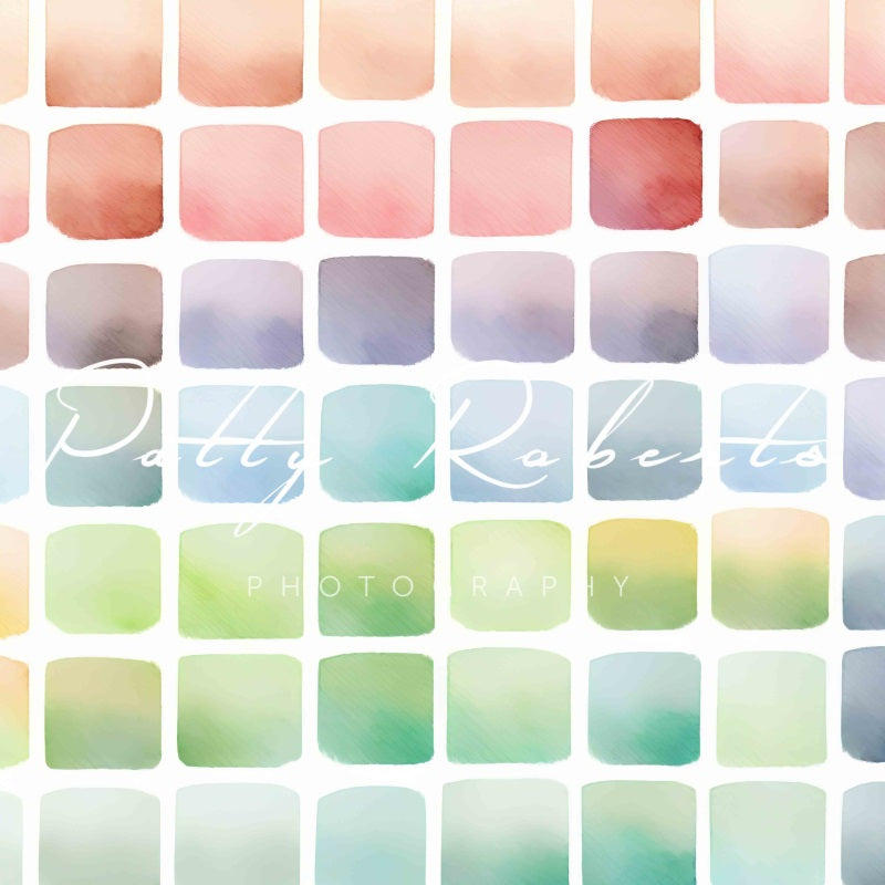 Kate Regenbogen Palette Cake Smash Hintergrund von Patty Roberts - Kate Backdrop.de