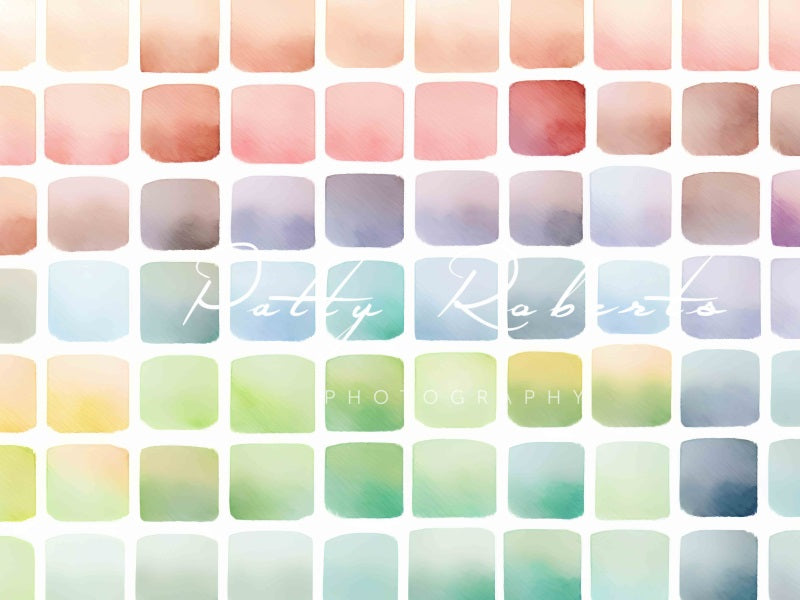 Kate Regenbogen Palette Cake Smash Hintergrund von Patty Roberts - Kate Backdrop.de