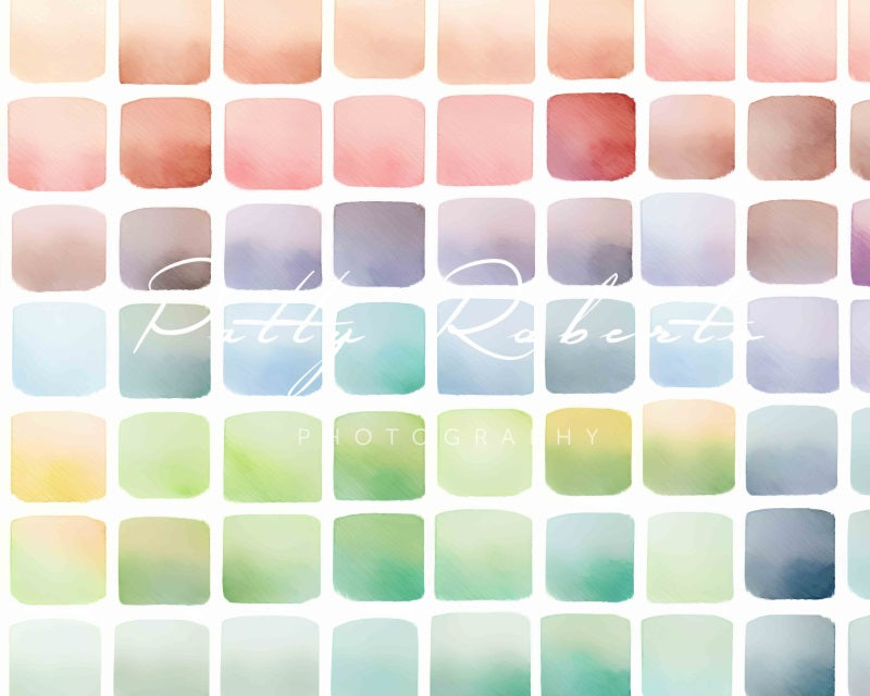 Kate Regenbogen Palette Cake Smash Hintergrund von Patty Roberts - Kate Backdrop.de
