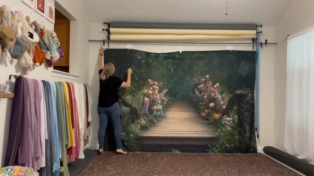 Kate Painterly Fine Art Fairy Bridge Hintergrund von Mini MakeBelieve - Kate Backdrop.de