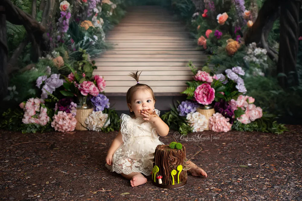 Kate Painterly Fine Art Fairy Bridge Hintergrund von Mini MakeBelieve - Kate Backdrop.de