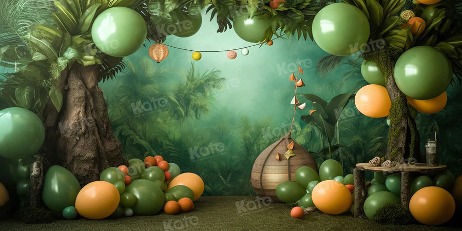 Kate Cake Smash Wald Ballon Hintergrund für Fotografie - Kate Backdrop.de