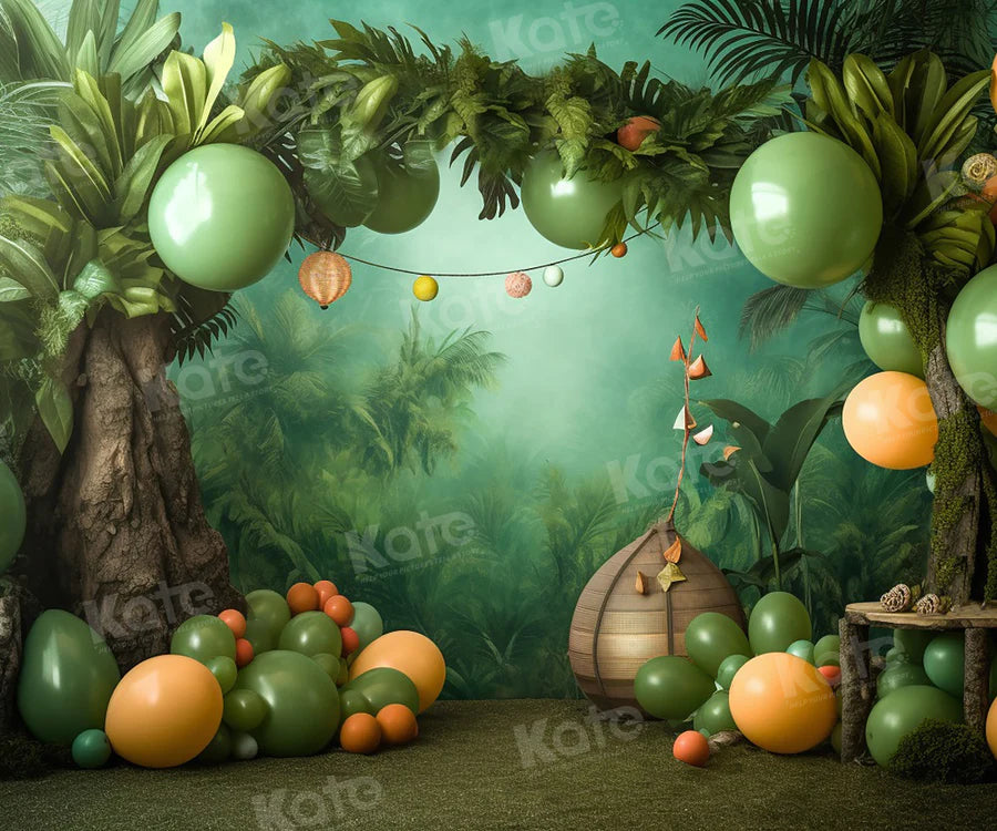 Kate Cake Smash Wald Ballon Hintergrund für Fotografie - Kate Backdrop.de