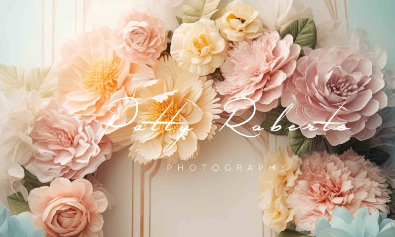 Kate Bezaubernde Blüten Floral Arch Wand Hintergrund von Patty Roberts - Kate Backdrop.de
