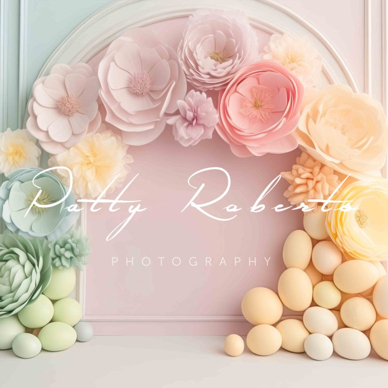 Kate Frühling Fling bunte Floral Arch Wand Hintergrund von Patty Roberts - Kate Backdrop.de