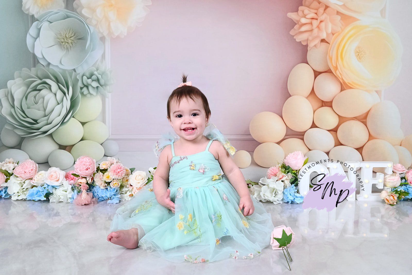 Kate Frühling Fling bunte Floral Arch Wand Hintergrund von Patty Roberts - Kate Backdrop.de