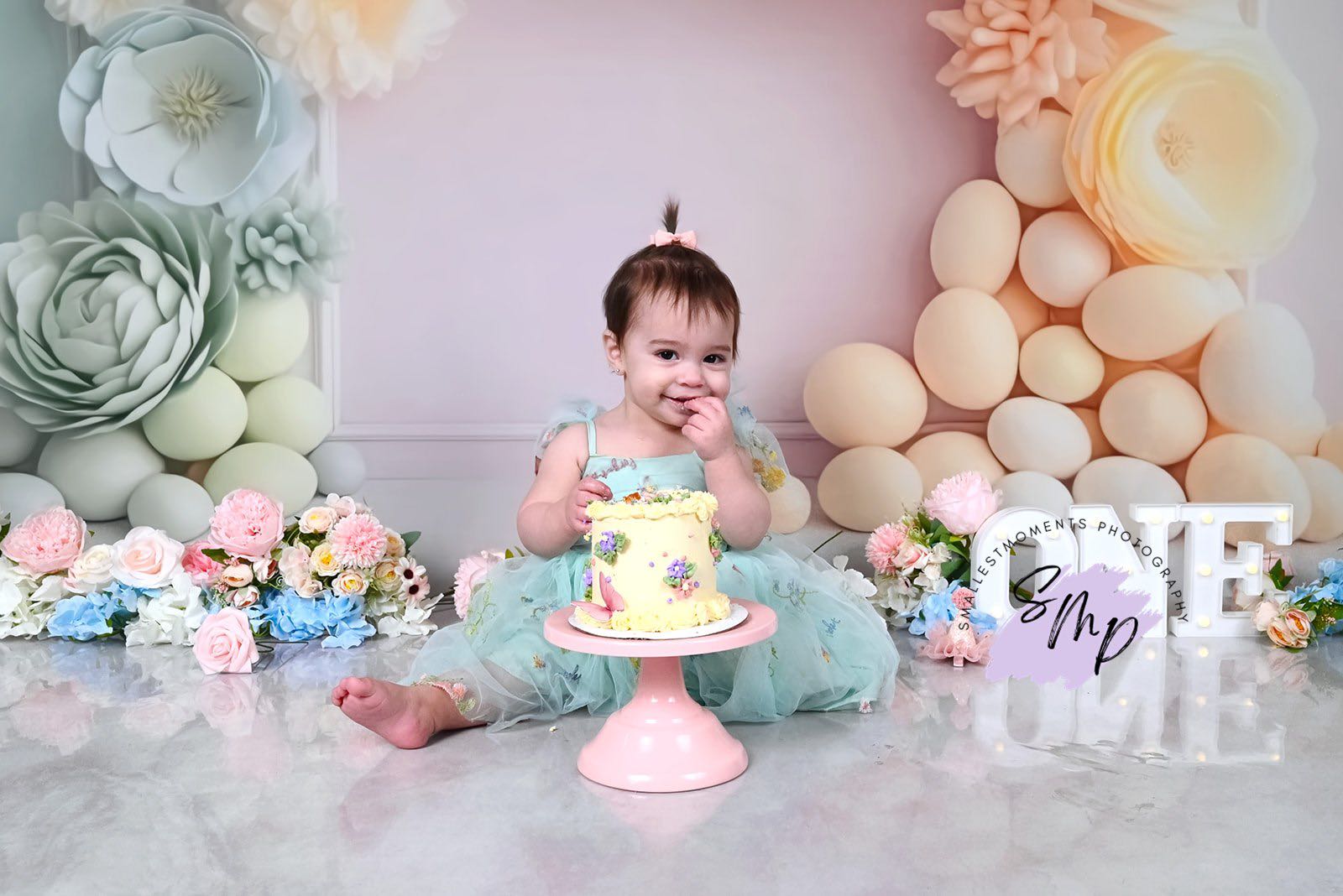 Kate Frühling Fling bunte Floral Arch Wand Hintergrund von Patty Roberts - Kate Backdrop.de