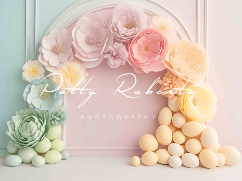 Kate Frühling Fling bunte Floral Arch Wand Hintergrund von Patty Roberts - Kate Backdrop.de
