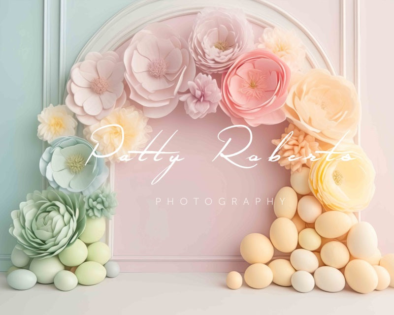 Kate Frühling Fling bunte Floral Arch Wand Hintergrund von Patty Roberts - Kate Backdrop.de