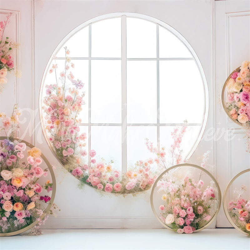 Kate Helles Zimmer mit Blumenkranz Hintergrund von Mini MakeBelieve - Kate Backdrop.de