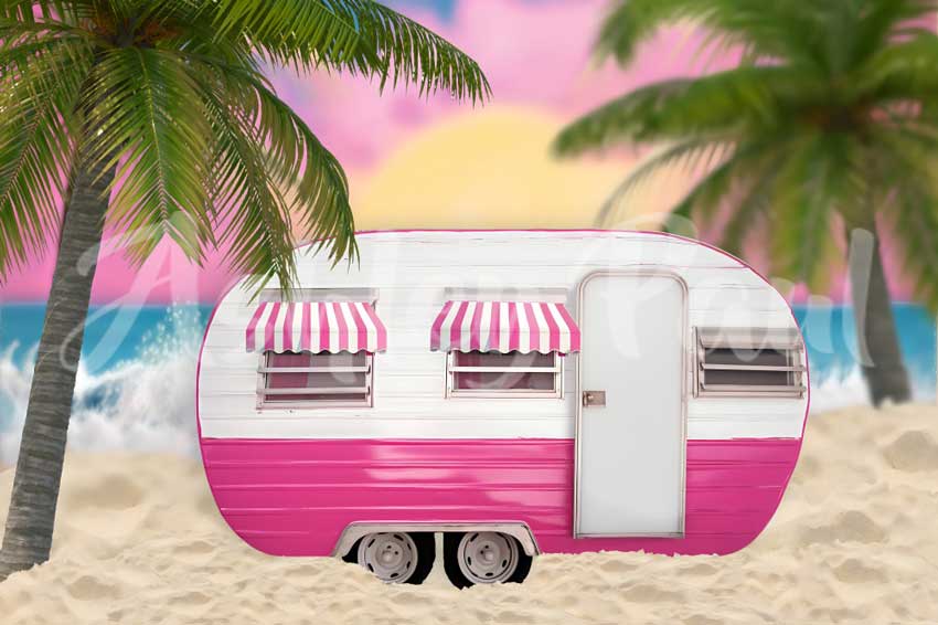 Kate Autocamping mit My Fantasie Dollys als Hintergrund von Ashley Paul - Kate Backdrop.de