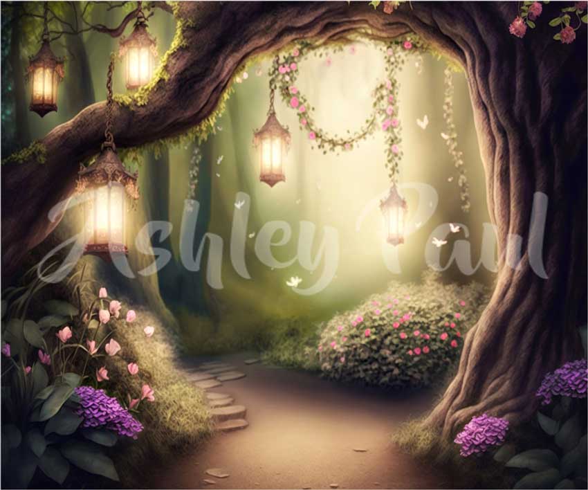 Kate Sommer Enchanted Forest Hintergrund von Ashley Paul - Kate Backdrop.de