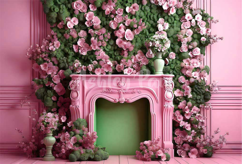 Kate Kamin im Hintergrund des Puppenhauses von Ashley Paul - Kate Backdrop.de